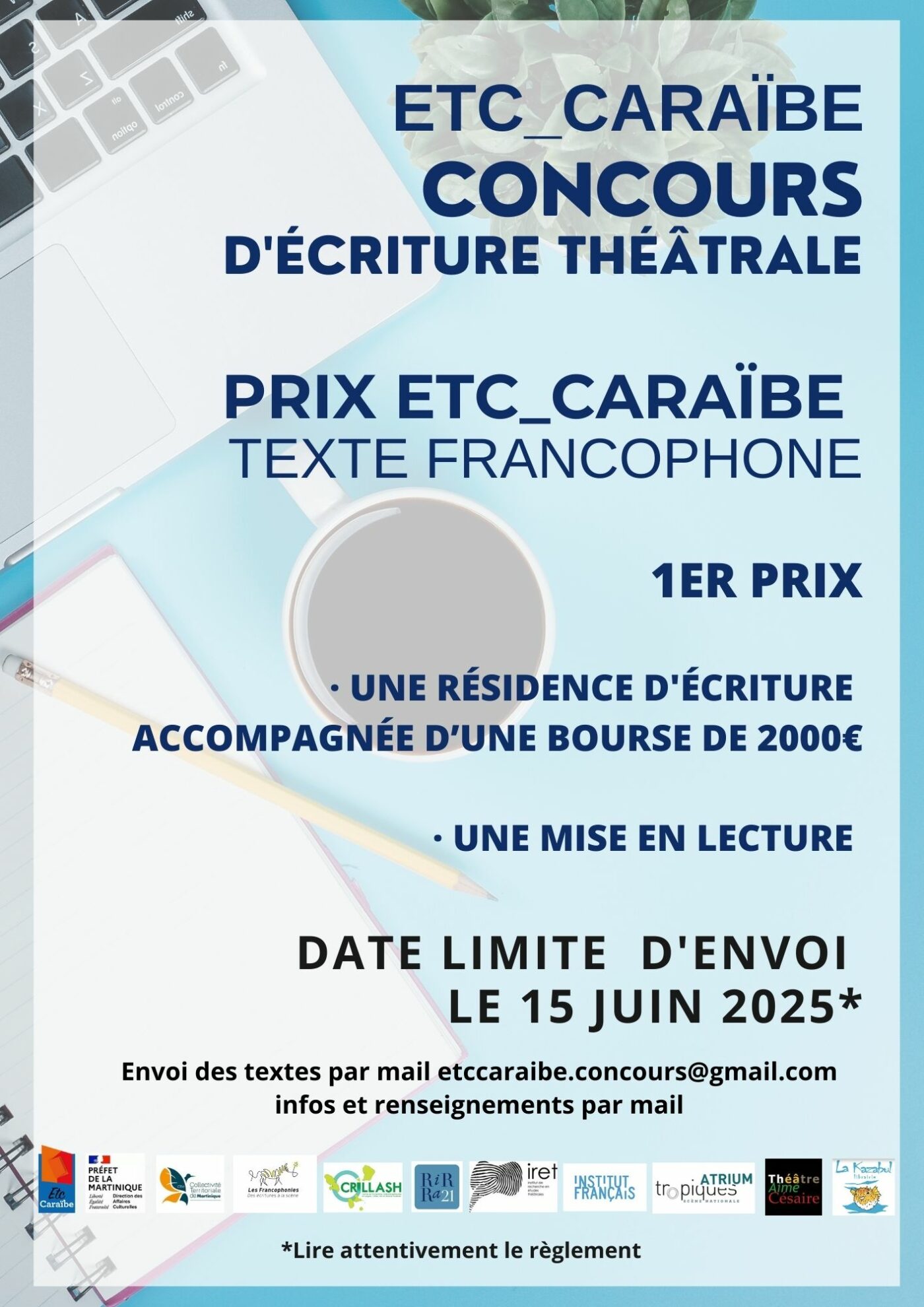 CONCOURS D’ÉCRITURE THÉÂTRALE Prix ETC_Caraïbe 2025 Texte francophone